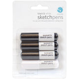 Silhouette Sketch Pens  BLK/WHT 4/Pkg
