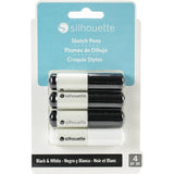 Silhouette Sketch Pens  BLK/WHT 4/Pkg