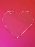 3" Acrylic Heart
