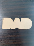 Acrylic "DAD" Keychain