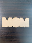 Acrylic "MOM" Keychain