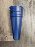 24 Oz Plastic Cup with Lid and Straw