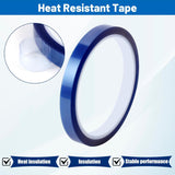 Blue Heat Resistant Tape 3/8"