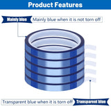 Blue Heat Resistant Tape 3/8"