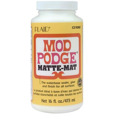 Mod Podge Waterbase Sealer, Glue and Finish for use Outdoors (16-Ounces), ,  White