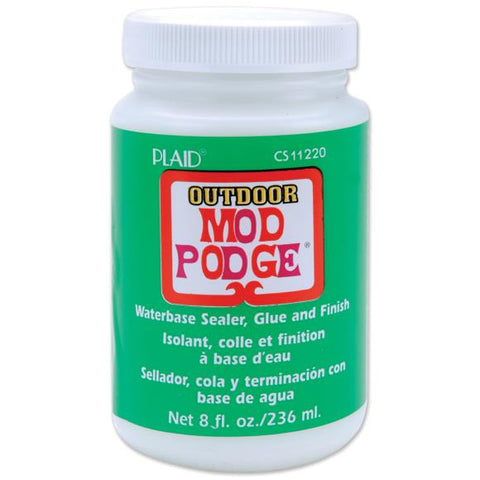 ModPodge is a glue, a sealer and a finish that works well on paper