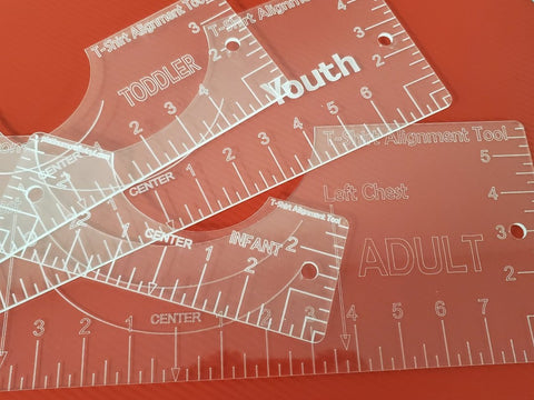 T-Shirt Ruler Guide Set, T-Shirt Alignment Rulers to Center Designs, Craft  Ruler Guiding Tool