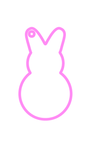 3" Acrylic Bunny
