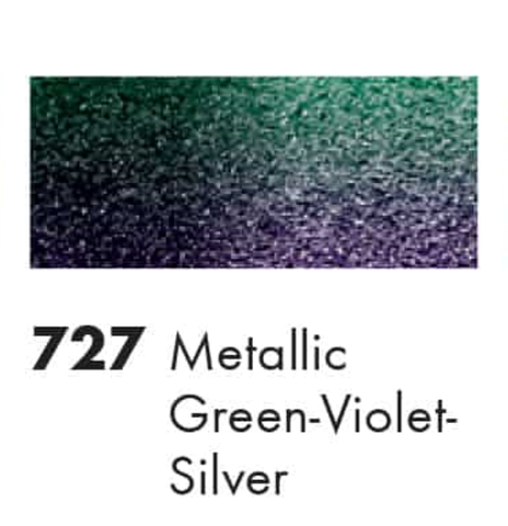 Marabu -Metallic Green-Violet-Silver  Easy Marble