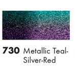Marabu -Metallic Teal-Silver-Red  Easy Marble