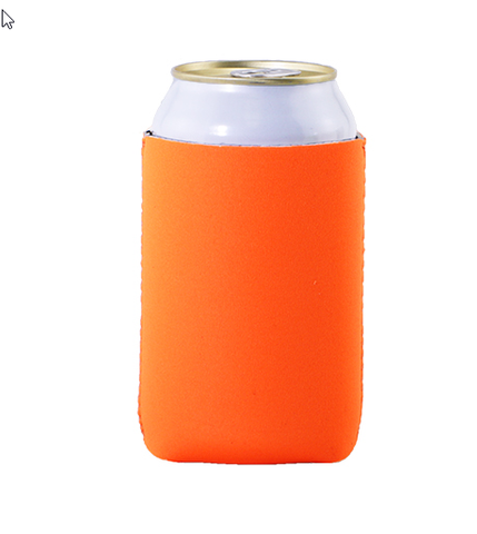 NEON ORANGE- Neon orange Can Cooler