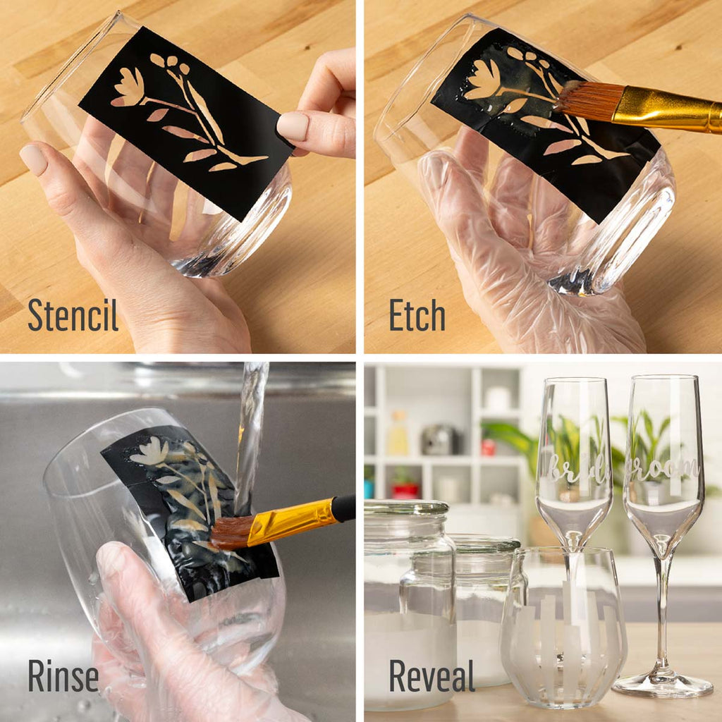 Folkart Glass Etching Cream 5.96oz – Platinum Craft Vinyl