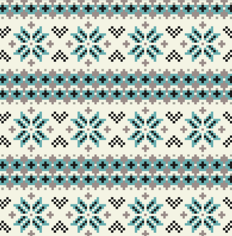 Fair Isle Pixel Permanent Patterns
