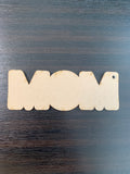 Acrylic "MOM" Keychain