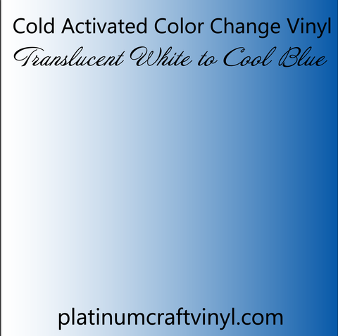 Cold Activated Blue Color Changing Vinyl