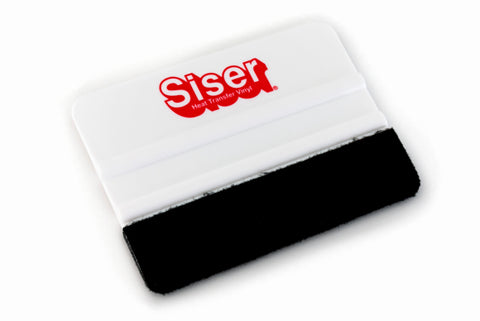 White SISER squeegee with felt
